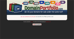Desktop Screenshot of domainportfolio.com