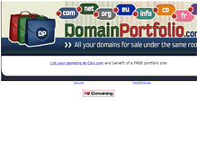 Tablet Screenshot of domainportfolio.com